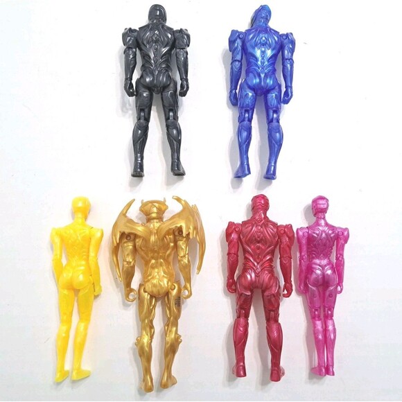 Lot 6 SCG Bandai Power Rangers 5” Tall Mighty Morphin Movie Target Figures - Picture 5 of 6